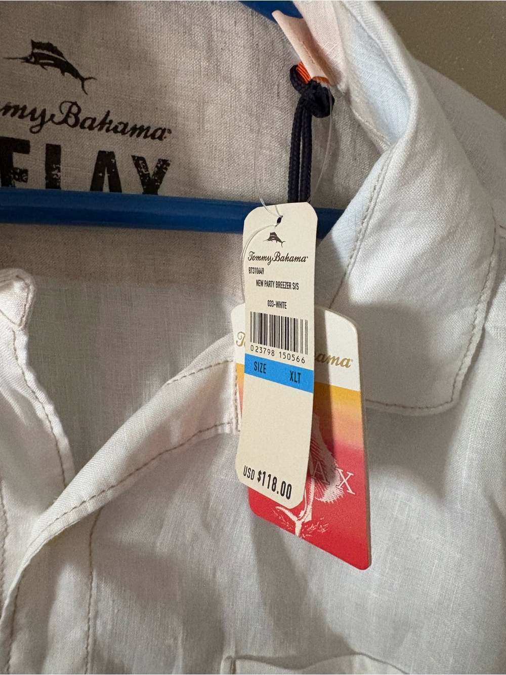 Tommy Bahama Relax 100% White Linen Shirt Mens XL Short Sleeve Button Down Beach - Picture 3 of 9